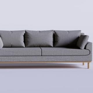 3-Seater Fabric Sofa
